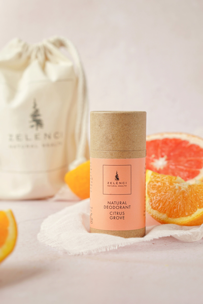 Picture of Natural Deodorant  "Citrus Grove" with Zelenci medium Natural Cotton Tote bag